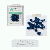 CD Mini Clip - marineblau - matt 20 Stück